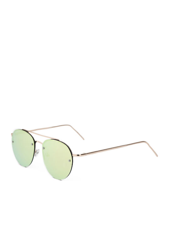 V-store Sunglasses Ροζ Χρυσά with Metal Frame & Pink Lens V-store Sunglasses Ροζ Χρυσά with Metal Frame & Pink Lens