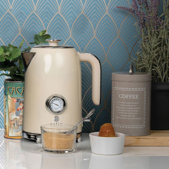 Estia Retro Epoque Kettle 1.7lt 2200W Beige
