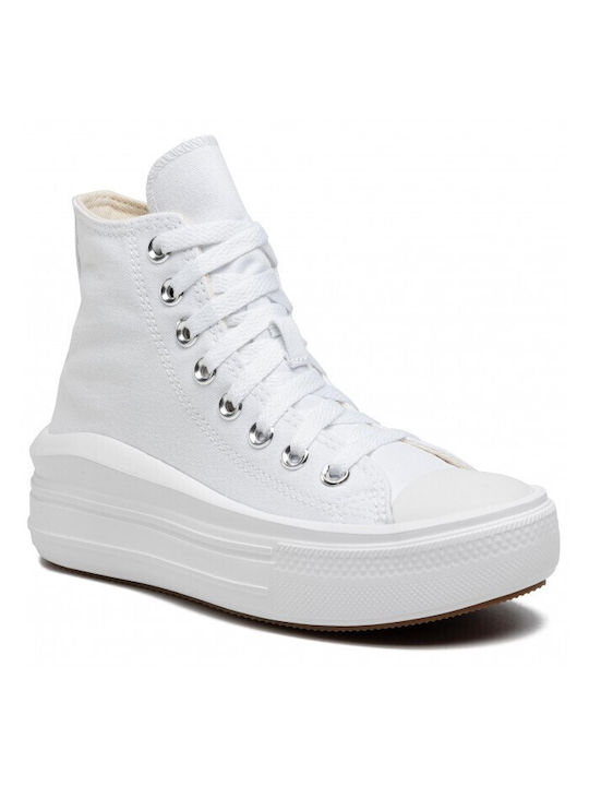 Converse Chuck Taylor All Star Move Damen Flatforms Stiefel White / Natural Ivory / Black