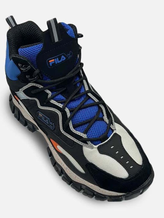 FILA Ray Tracer Chunky Sneakers Silver Gray / Black / Vibrant Orange