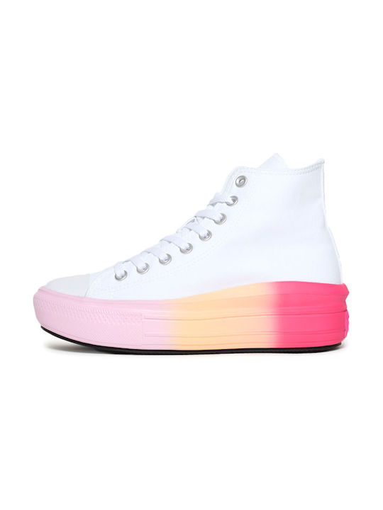 Converse Move Platform Damen Sneakers White / Stardust Lilac