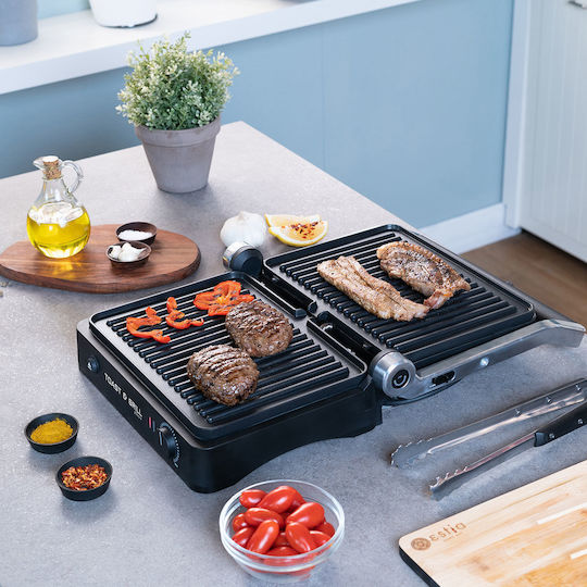 Estia Sandwich Maker Grill with Removable Plates 2000W Black