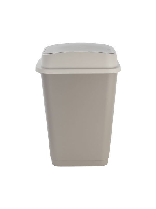 Estia Fliptop Waste Bin 50lt Waste Bin Waste Plastic Gray 50lt 1pcs