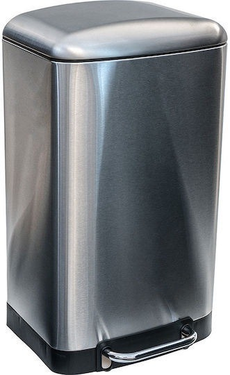 Estia Soft Close Waste Bin Made of Stainless Steel with Inox Matte Pedal 30lt