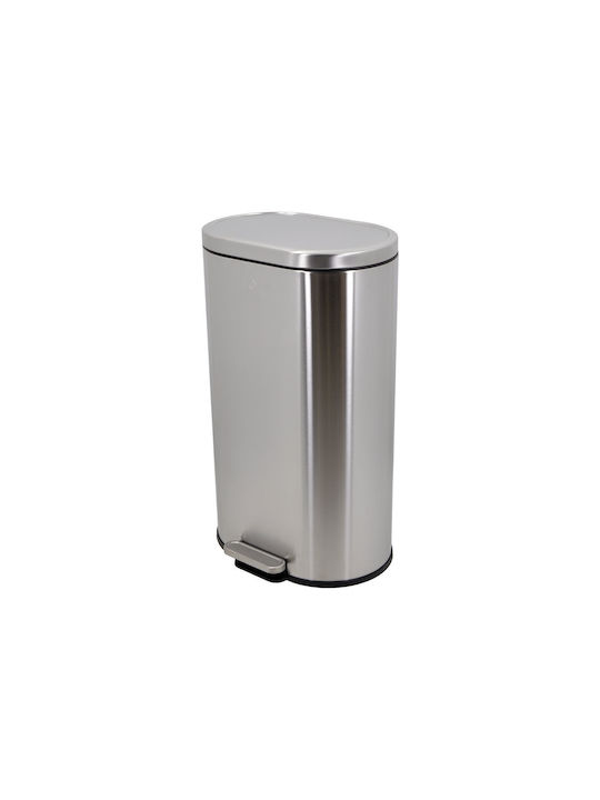 Estia Soft Close Waste Bin Waste made of Stainless Steel Silver 30lt 1pcs