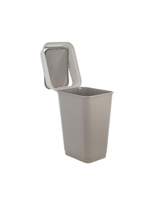 Estia Fliptop Waste Bin 50lt Waste Bin Waste Plastic Gray 50lt 1pcs