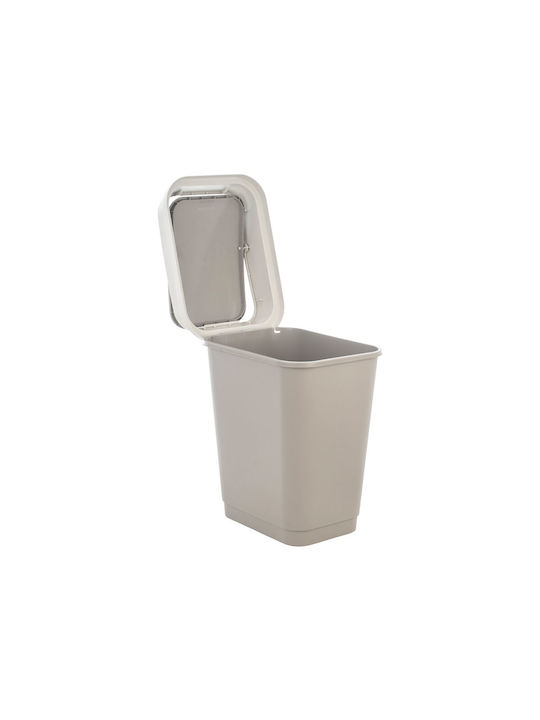Estia Waste Bin Waste Plastic Gray 25lt 1pcs