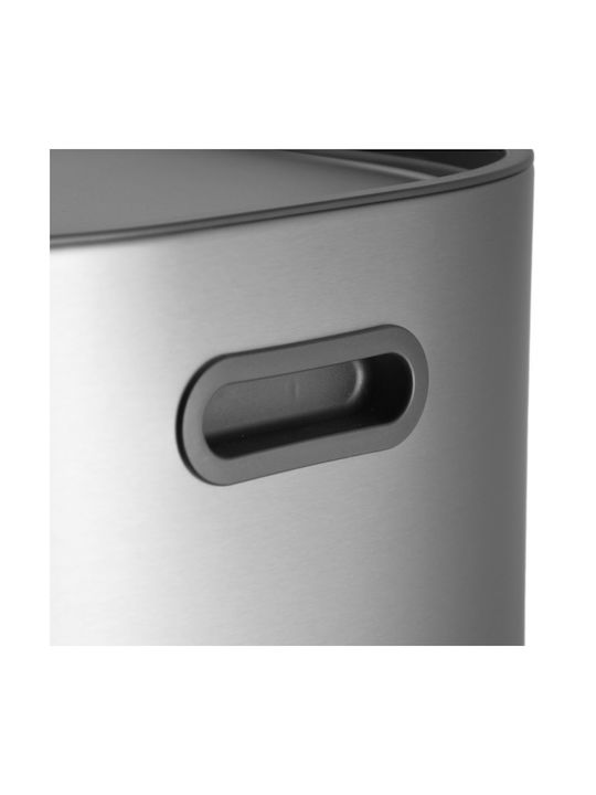 Estia Soft Close Waste Bin Waste made of Stainless Steel Silver 60lt 1pcs