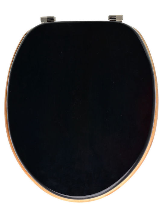 Estia 02-15336 Καπάκι Λεκάνης Ξύλινο Μαύρο