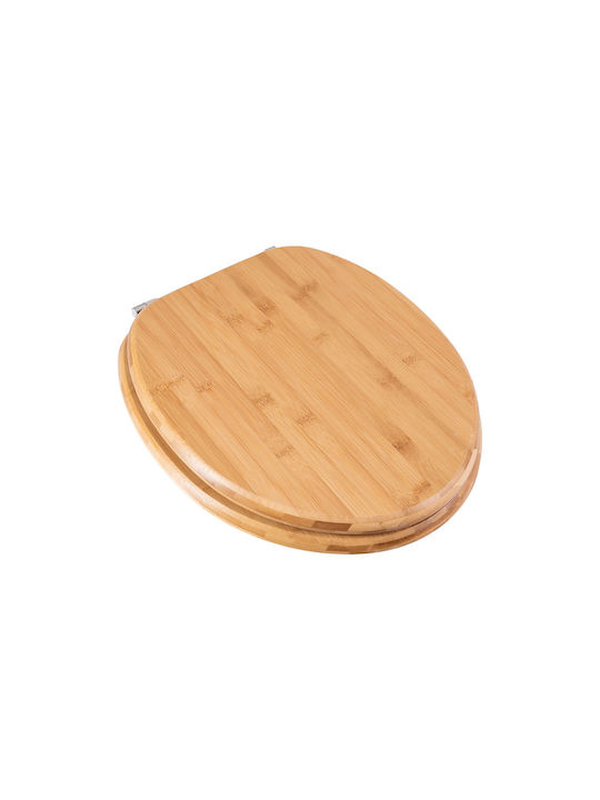 Estia Wooden Toilet Seat Brown Essentials 43cm