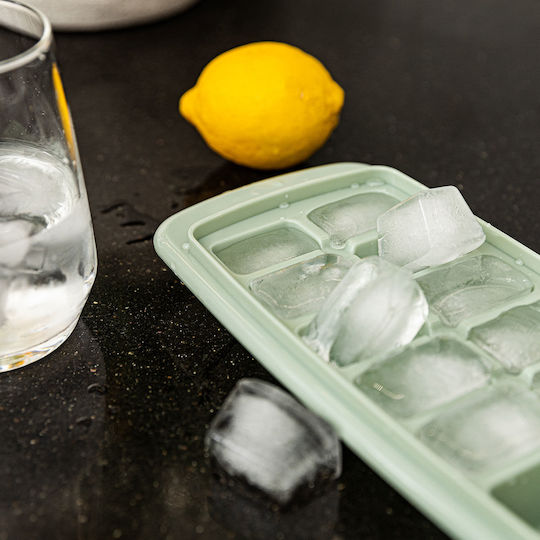 Estia Ice Tray Rectangular Plastic 14 Slots with Lid Gray 01-15060