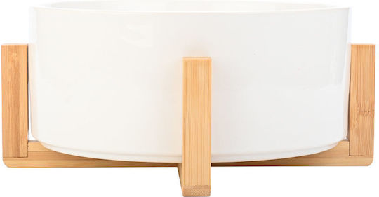 Estia Bamboo Essentials Salatieră Lemn Albă 27x27x11cm 1buc