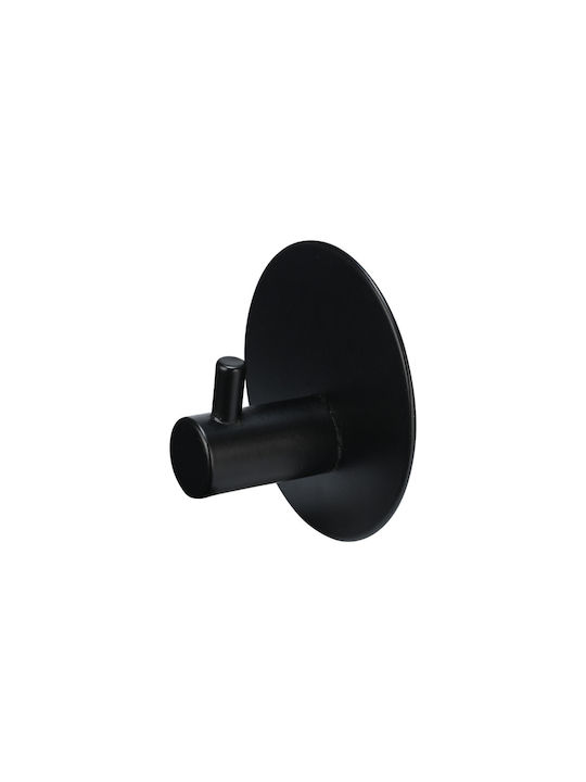 Estia Single Wall-Mounted Bathroom Hook Black