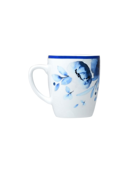 Estia Blue Rose Cană din Porțelan Albastru 330ml