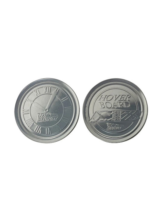 FaNaTtik Round Coaster Metallic with Stand 8.9cm 4pcs