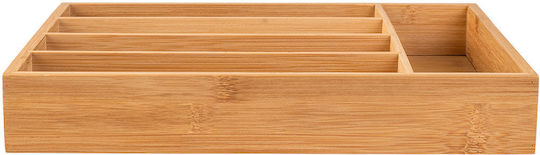 Estia Drawer Cutlery Tray Bamboo Essentials Wooden 33x23x4.5cm Brown