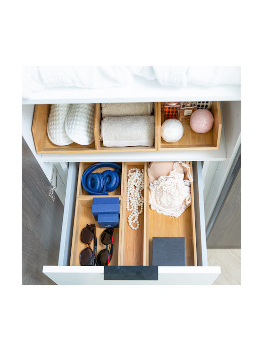 Estia Bamboo Essentials Разделители за чекмеджета Дърво в Бежов Цвят 38x8x7см