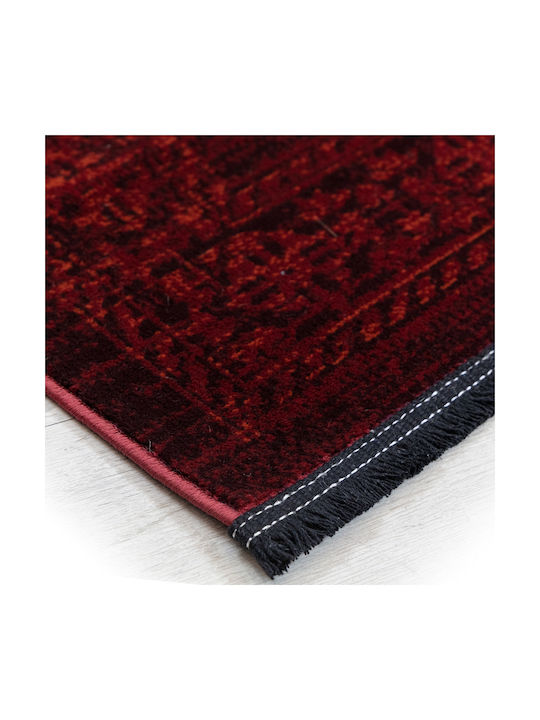 Ezzo Nomade Rug Rectangular with Fringes Red