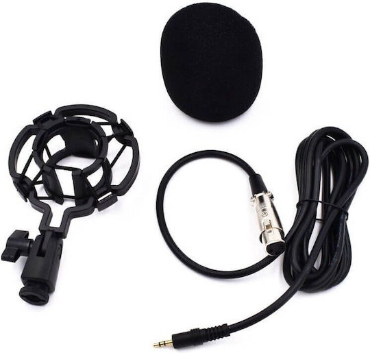 BM-800 Condenser Microphone Desktop, Shock Mounted for Vocals