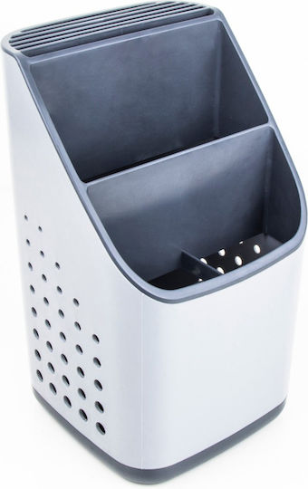 TnS Plastic Gray Cutlery Drainer 12.5x12.5x23cm