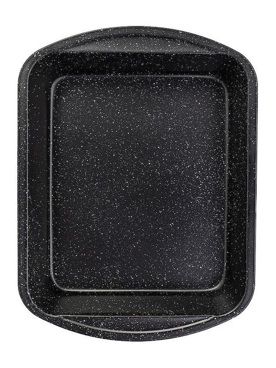 Tavă Antiadherentă din Oțel Carbon Rectangulară 35x27x6cm 3.7l