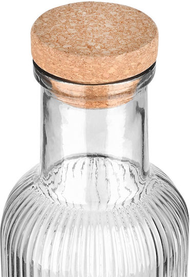 Estia Μπουκάλι Νερού Γυάλινο με Φελλό 1000ml