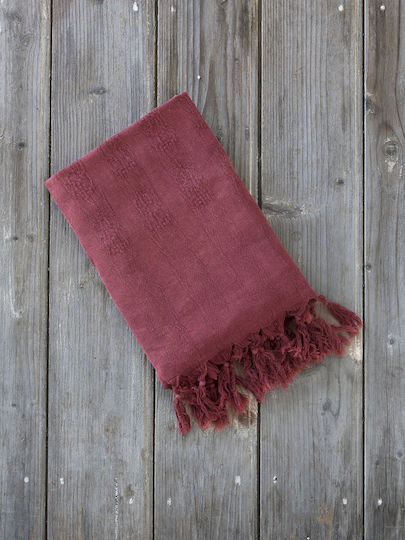 Nima Argos Beach Towel Pareo Burgundy 150x95cm.