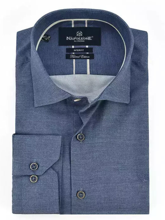 Monte Napoleone Men's Shirt Blue