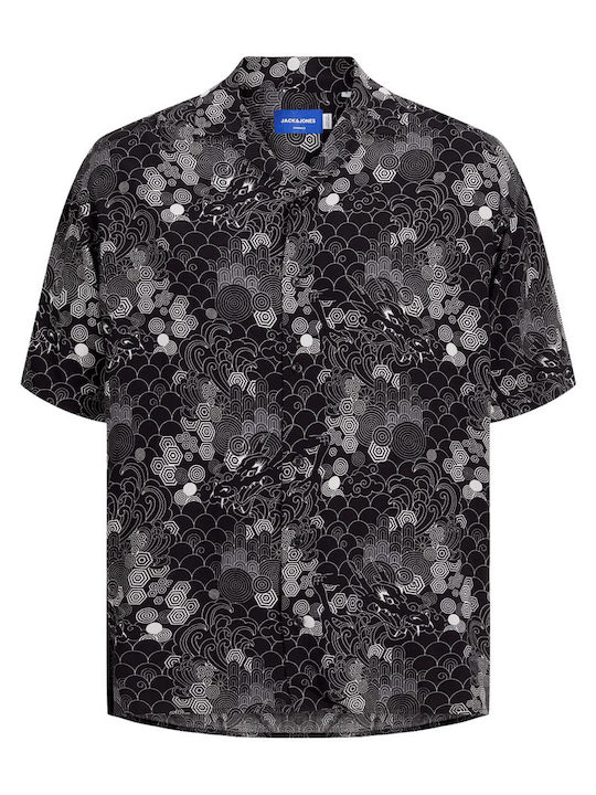 Jack & Jones Men's Shirt Short Sleeve Black