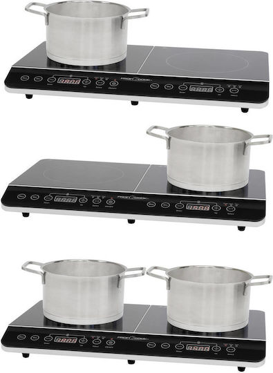 Profi Cook PC-DKI 1067 Countertop Induction Double Burner Black