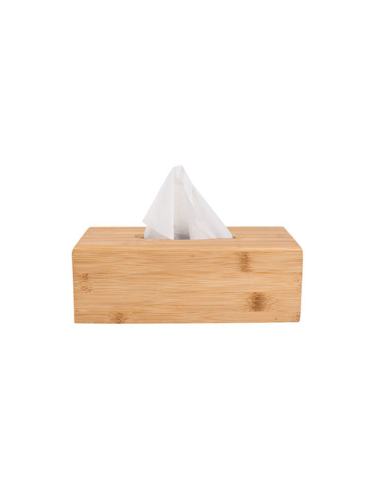Estia Wooden Tissue Holder ESSENTIALS Beige 24x14x8.5cm 02-13134