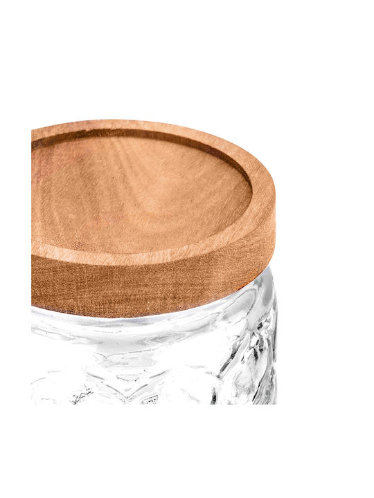 Estia ALLURE Vase General Use with Lid Glass Transparent 500ml