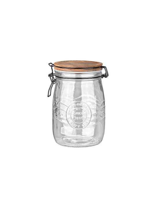 Estia Set 1pcs Jars General Use with Airtight Lid Glass 1000ml