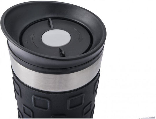 Relags Glas Thermosflasche Rostfreier Stahl BPA Frei 450ml Basic Nature mit Handgriff