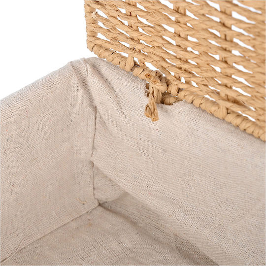 Estia Botanica Wooden Storage Box with Lid Beige 32x24x12cm 1pcs