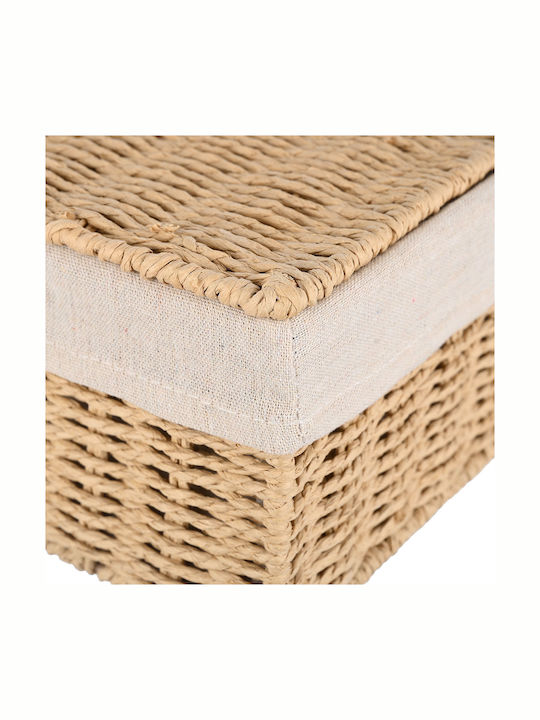 Estia Botanica Wooden Storage Box with Lid Beige 28x20x10cm 1pcs