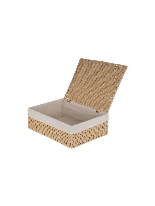 Estia Botanica Wooden Storage Box with Lid Beige 36x27x13cm 1pcs
