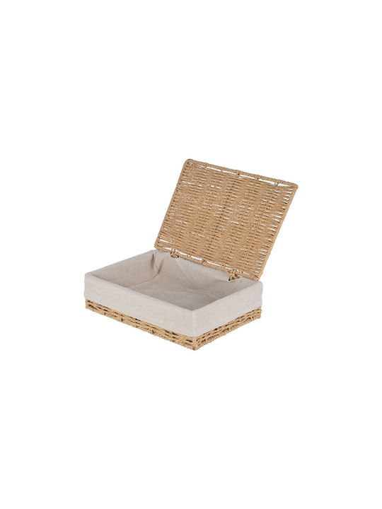 Estia Botanica Wooden Storage Box with Lid Beige 28x20x10cm 1pcs