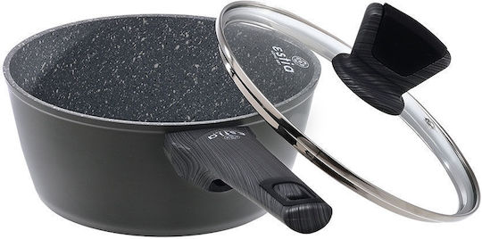 Estia Cuisson Κατσαρολάκι Γάλακτος από Αλουμίνιο 1.8lt / 18cm Μαύρο