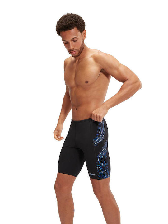 Speedo Men's Racing Jammer Swimsuit Black