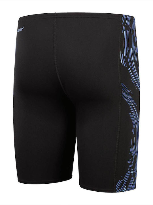 Speedo Men's Racing Jammer Swimsuit Black