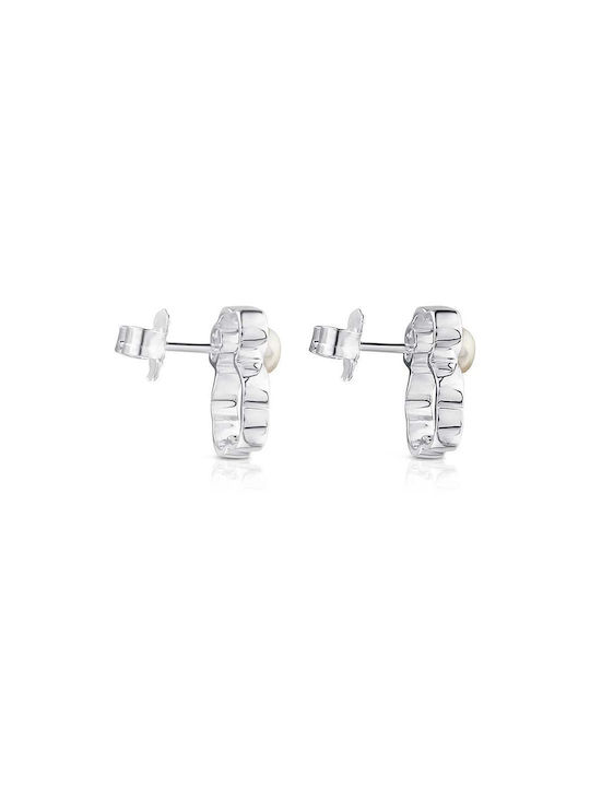 Tous Earrings from Silver with Pearls