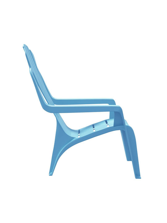 Outdoor-Stuhl Polypropylen Blue 2Stück 37x34x44εκ.