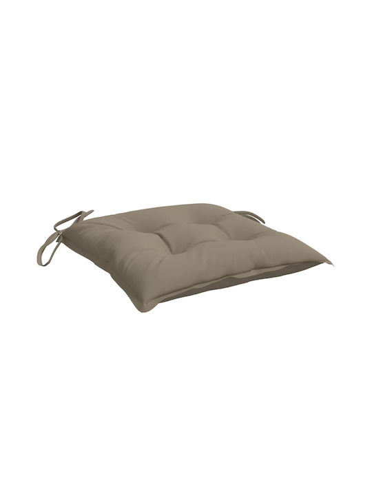 vidaXL Waterproof Bench Cushion Palette Beige-Grey 6 Pieces 50x50cm