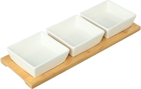 Estia Bamboo Essentials Κεραμική Ορντεβιέρα 3 Θέσεων με Βάση Λευκή Π9.9xΜ28xΥ3.8cm 3τμχ Estia Bamboo Essentials Κεραμική Ορντεβιέρα 3 Θέσεων με Βάση Λευκή Π9.9xΜ28xΥ3.8cm 3τμχ