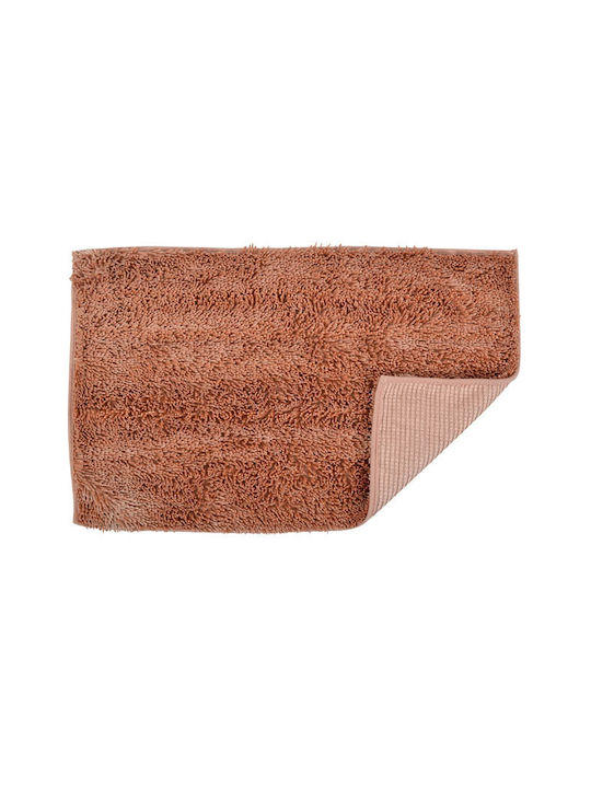 Ankor Rutschfest Badematte Synthetisch,Polyester/Cotton/Leather Rechteckig 816255 Terracotta 50x80cm