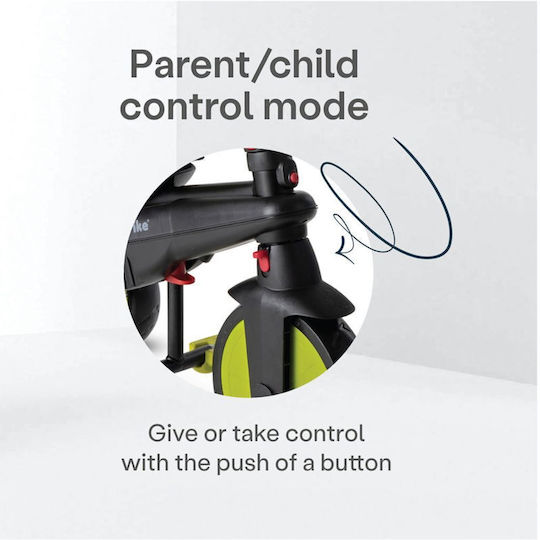 Smart Trike Tricicletă pentru copii STR3 Pliabil, Transformabil cu Mâner Parental & Cort pentru 9+ luni Verde