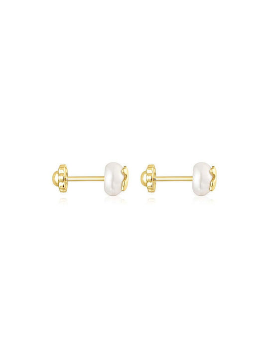 Tous Earrings from Gold 18K with Pearls