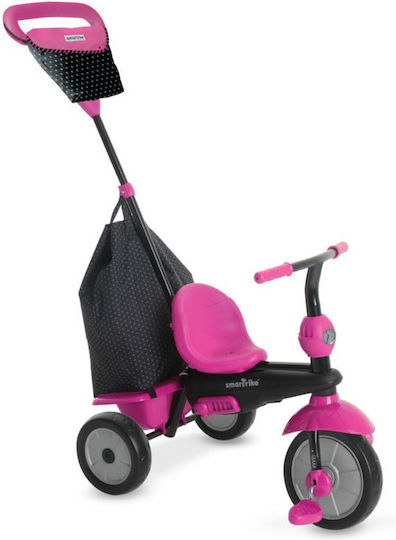 Smart Trike Vanilla Plus Μετατρεπόμενο με Χειρολαβή Γονέα 4 σε 1 για 15 Μηνών Ροζ