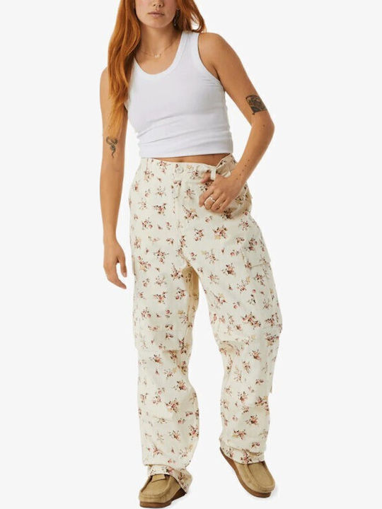 Utility Floral Παντελόνι Cargo Ivory-floral